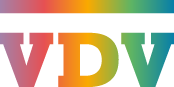 VDV Logo in Regenbogenfarben